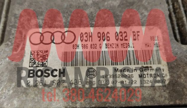 03H906032BF Audi Q7 centralina motore Bosch 0261S02436