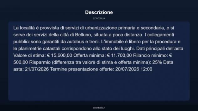 Immobile in asta di 68 m² in vendita a Belluno - Foto 16