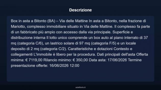 Immobile in asta di 136 m² in vendita a Bitonto - Foto 3