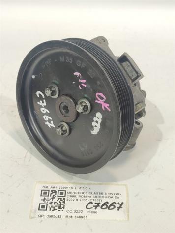 POMPA IDROGUIDA MERCEDES Classe S W220 4° Serie A6112300115 648961 diesel 3222 (9905)
