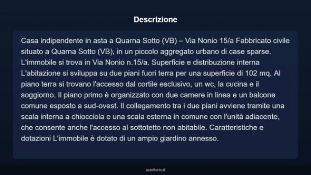 Immobile in asta di 102 m² in vendita a Quarna Sotto - Foto 3