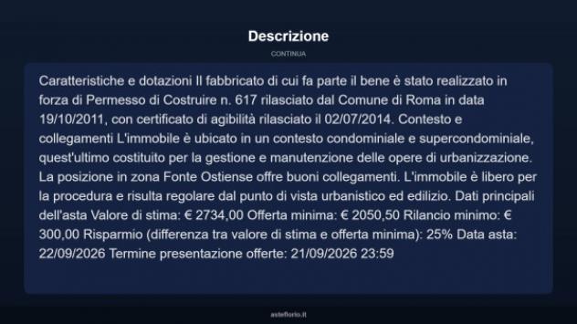 Immobile in asta di 4 m² in vendita a Roma - Foto 6