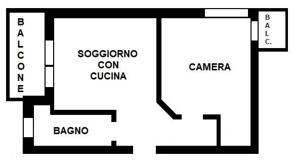 2 locali con cantina