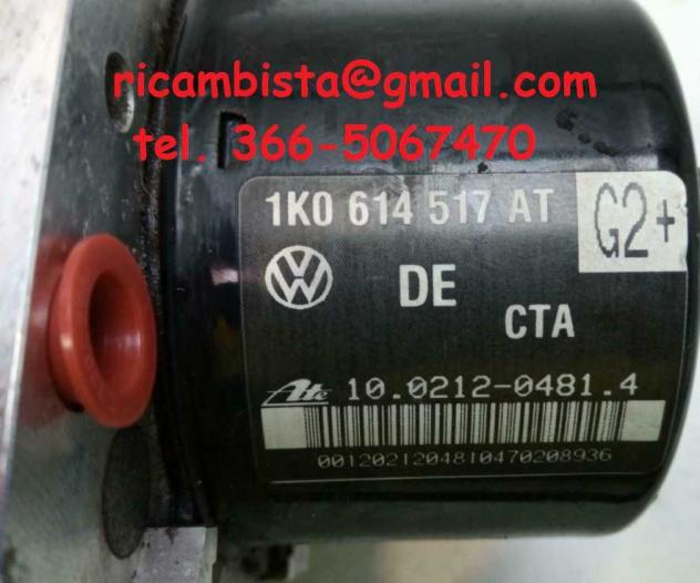 1K0614517AT Audi A3 1.6 centralina gruppo pompa ABS - Foto 3