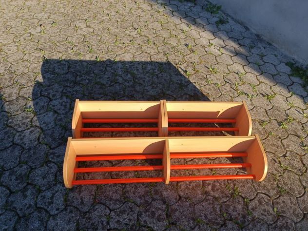 Scarpiera WESCO per bambini, 3 mensole in legno e metallo, singole o set - Foto 3