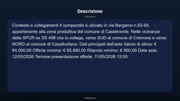 Immobile in asta di 120 m² in vendita a Castelverde - Foto 8
