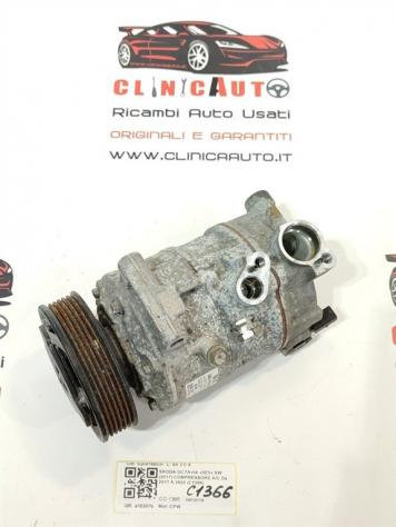 COMPRESSORE A/C SKODA Octavia S.Wagon 5° Serie (5E5) 5Q0816803F CPW bifuel/metano 1395 (1620) - Foto 2