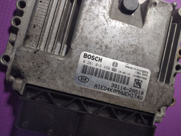 Centralina Motore Iniezione ECU BOSCH 0281016492 KIA CEED 1.6 CRDI VGT 39114-2A5 - Foto 3