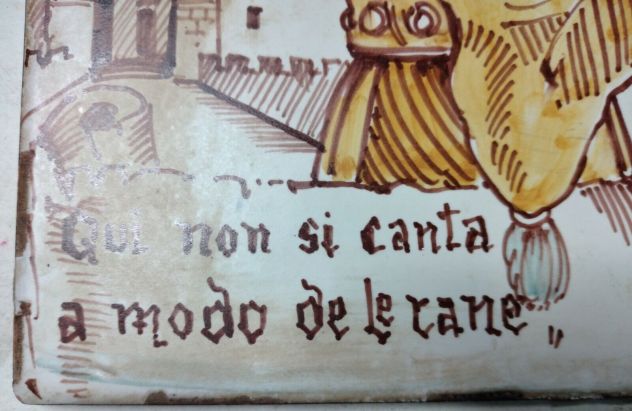 MATTONELLA CON DECORAZIONE VINTAGE DA COLLEZIONE - Foto 3