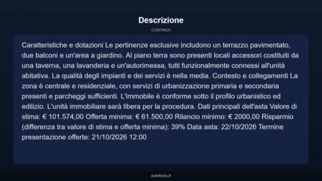 Immobile in asta di 118 m² con più di 5 locali e box auto in vendita a Borgo Val di Taro - Foto 17