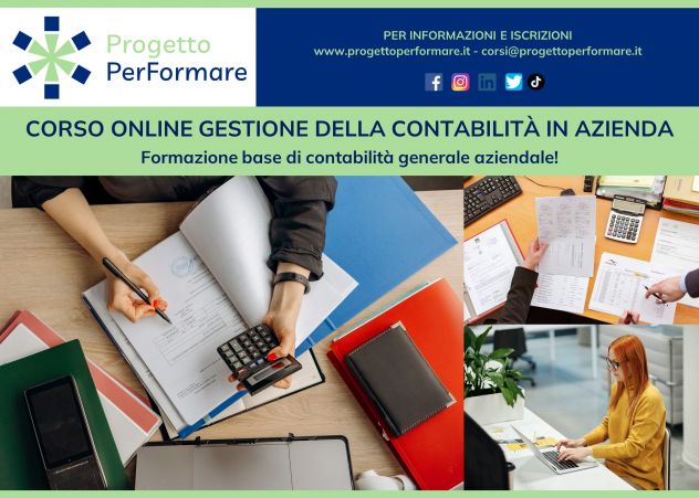 Corso online gestione della contabilità in azienda