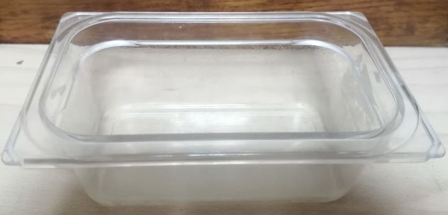 Bacinelle Gastronomia contenitori alimenti BGN 1/4 - 26,5x16,2 h10cm + COPERCHIO - Foto 2