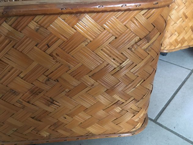 CONTENITORI IN RATTAN CON RUOTE - Foto 3