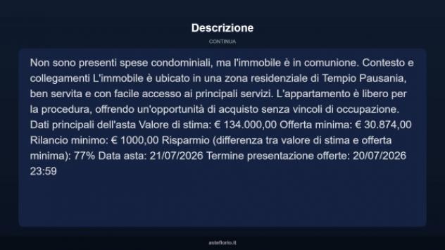 Immobile in asta di 111 m² in vendita a Tempio Pausania - Foto 13