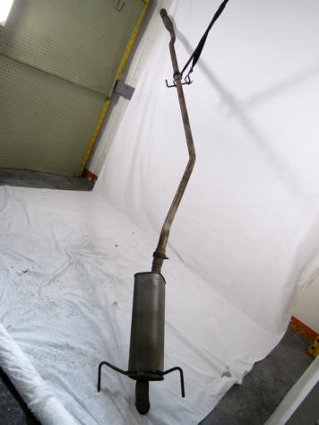 13150387 MARMITTA TUBO DI SCARICO CON SILENZIATORE TERMINALE POSTERIORE OPEL ASTRA H GTC 1.3 D 66KW 6M 3P (2007) RICAMBIO USATO CON SNODO FLESSIBILE