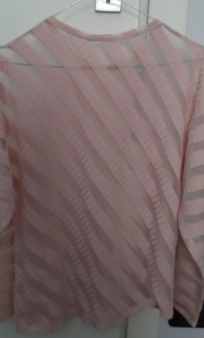 MAGLIA DONNA ZARA A RIGHE ROSA - Foto 2