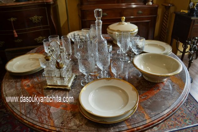 Servizio  bicchieri in cristallo vintage Webb Corbett anni 60 modello georgiano - Foto 10