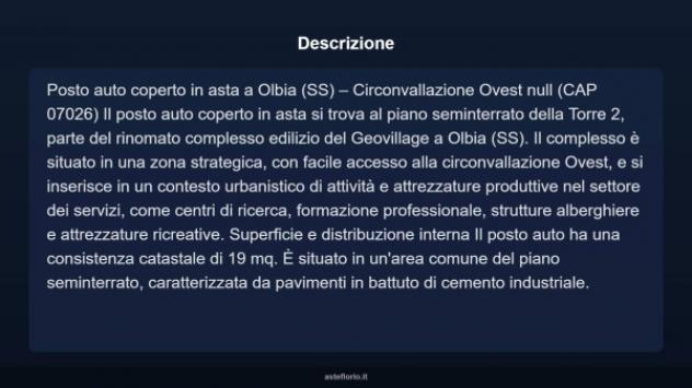 Immobile in asta di 19 m² in vendita a Olbia - Foto 4