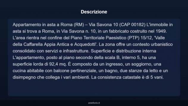 Immobile in asta di 92 m² in vendita a Roma - Foto 4