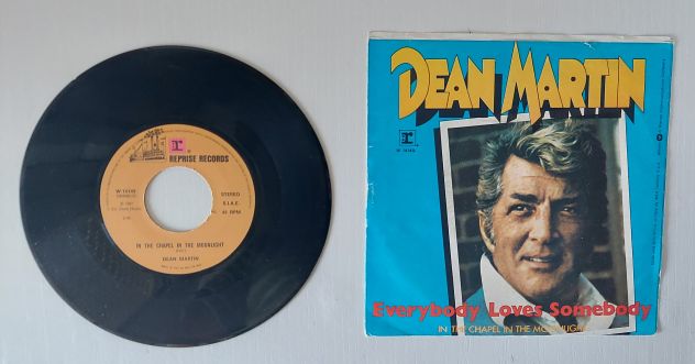 Vinile 45 giri Dean Martin Everybody loves somebody-In the Chapel in the moonlig - Foto 5