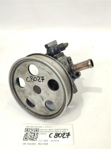 POMPA IDROGUIDA AUDI A4 Berlina (8E) 8E0145153D BGB benzina 1984 (0407)
