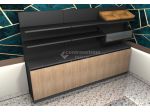 RETROBANCO BISTROT KIT 369 DA 300 CON PIANI IN FERRO E CON CESTO PANE