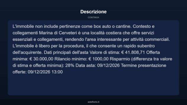 Immobile in asta di 29 m² in vendita a Cerveteri - Foto 5