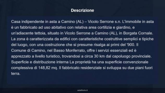 Immobile in asta di 148 m² in vendita a Camino - Foto 12