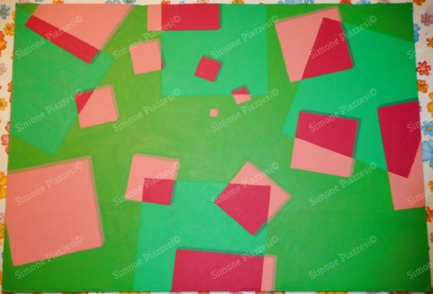 Quadro di Simone Piazzesi - QUADRATI PROGRESSIVI FLUTTUANTI #2 (2020)
