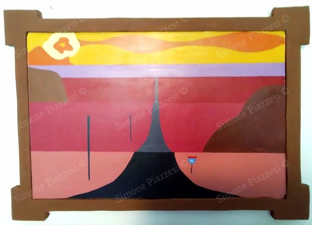Quadro di Simone Piazzesi - LA STRADA PER HOLT - OMAGGIO A KENT HARUF (2020) - Foto 2