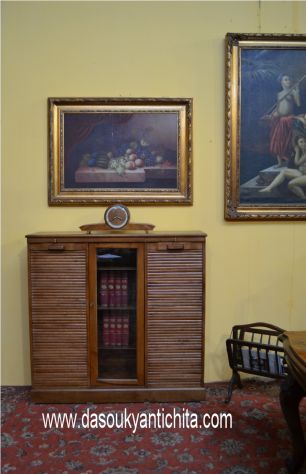 Schedario stile inglese a doppia serranda e vetrina - Foto 2