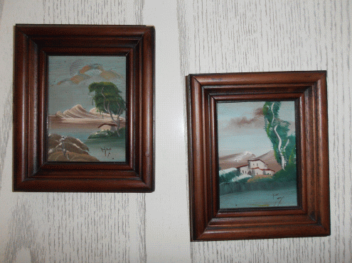Occasione per trasloco vendo 2 quadri olio su tela con cornice in legno