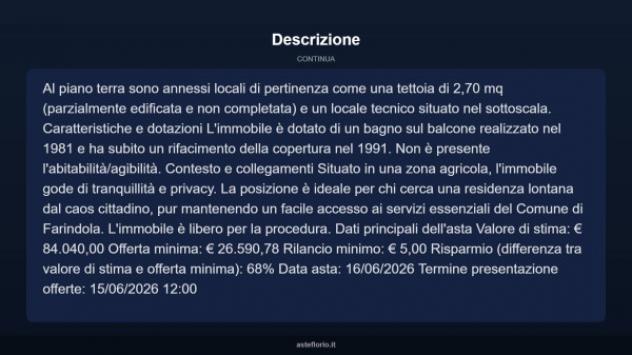 Immobile in asta di 150 m², box auto in vendita a Farindola - Foto 11