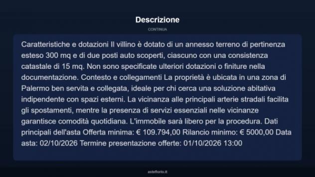 Immobile in asta di 210 m² con più di 5 locali in vendita a Palermo - Foto 9
