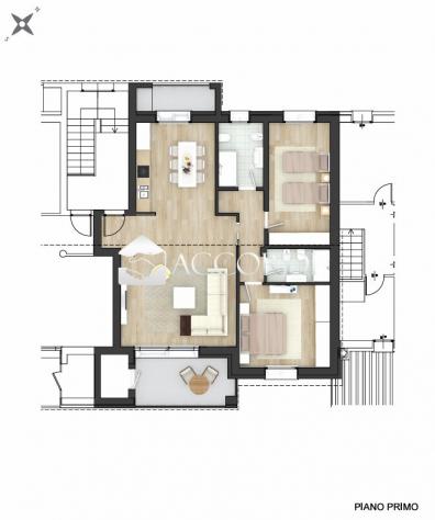 APPARTAMENTO di 5 vani e di 109 mq (SUSEGANA) rif. JS009_5 - Foto 12