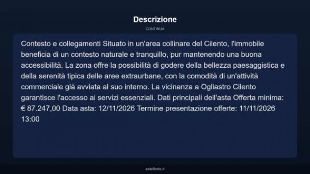 Immobile in asta di 410 m² in vendita a Ogliastro Cilento - Foto 8