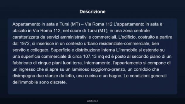 Immobile in asta di 107 m² in vendita a Tursi - Foto 5