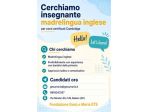 CERCHIAMO  URGENTEMENTE INSEGNANTE MADRELINGUA INGLESE
