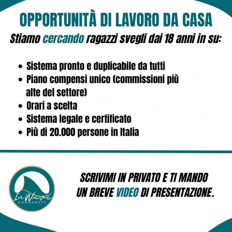 Consulente Commerciale Online (Smart Working / Orari Flessibili)