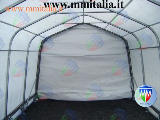 Tendoni, Tunnel per uso deposito in acciaio telo in pvc Ignifugo - Foto 2