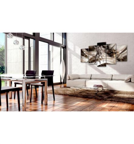 Quadro Con Due Ballerini Cm. 100x50 E 200x100 - ARREDALACASA - Foto 2