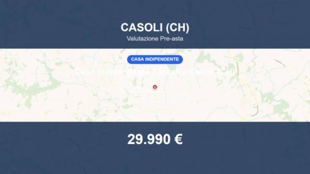 Immobile in asta di 165 m² con più di 5 locali e box auto in vendita a Casoli