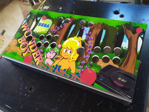 Arcade Stick Console Plancia 2 Players Artigianale - Foto 10