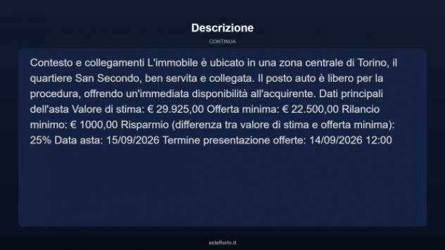 Immobile in asta di 21 m² in vendita a Torino - Foto 5
