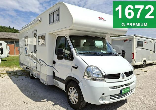 CAMPER ADRIA RENAULT MANSARDATO 6 POSTI SEMIDINETTE GARAGE FOTOVOLTAICO CLIMATIZZATORE CAMPEGGIO USATI GENERALI 1672
