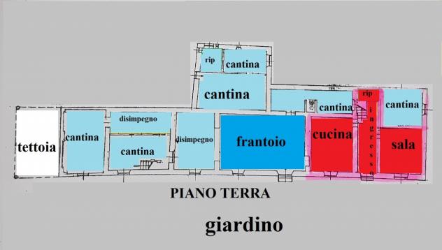 CASA INDIPENDENTE di 14 vani e di 533 mq (MASSAROSA - Borrone) rif. A799 - Foto 3