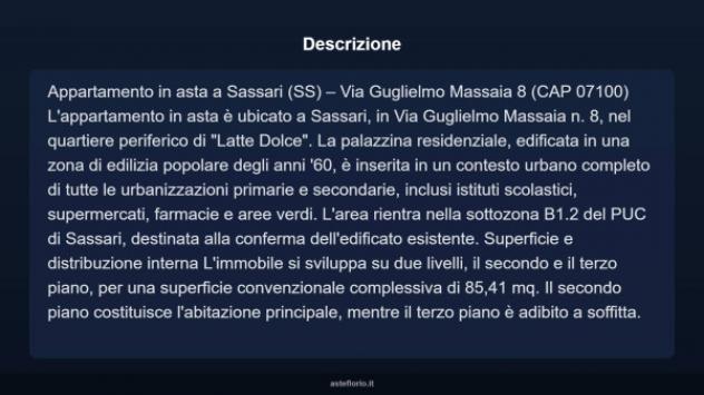 Immobile in asta di 85 m² in vendita a Sassari - Foto 4
