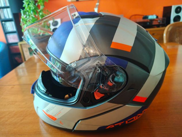 Casco Modulare MT Helmets Atom – Doppia Visiera + KIT ANTIPIOGGIA OMAGGIO - Foto 3
