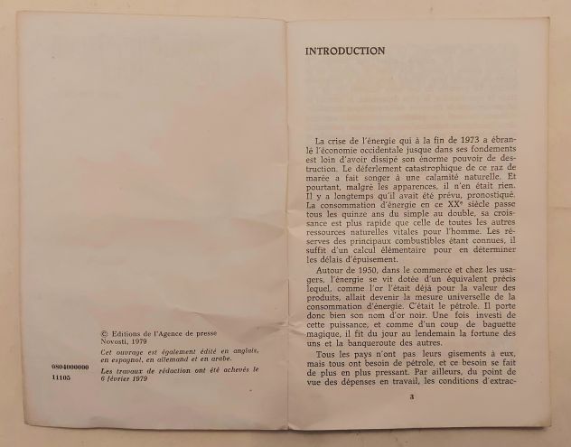 Le mal enèrgetique du XX° siecle Boris Ratchkov Ed.de l'Agence presse Novosti - Foto 3