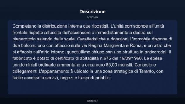 Immobile in asta di 134 m² con più di 5 locali in vendita a Taranto - Foto 6